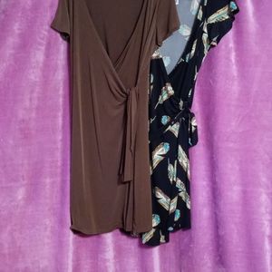 Very Vollbrach Wrap-Around Dresses Sz. L